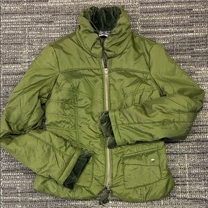 Free People Olive Quilted Jacket